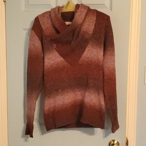 Purple cowl neck sweater